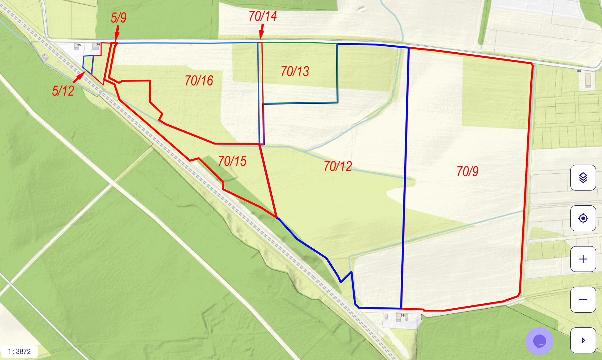 Mapa planowanego osiedla w Morzęcinie Wielkim